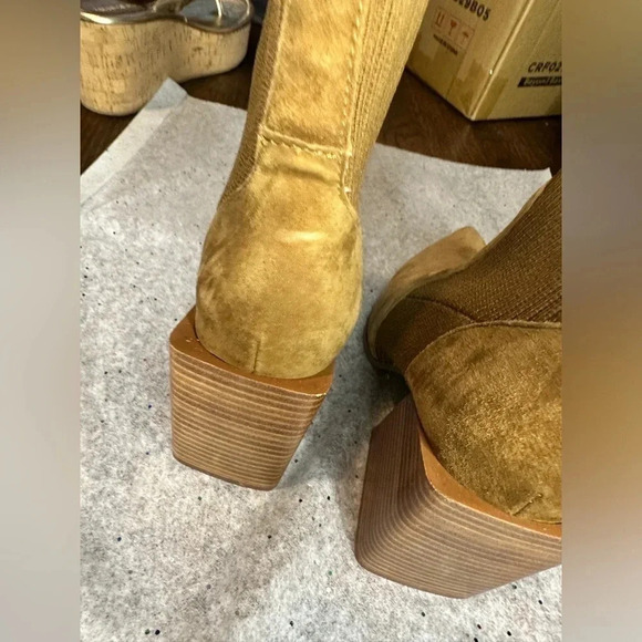 Teca Stretch Knit Bootie In Chestnut size 6 - Picture 5 of 8